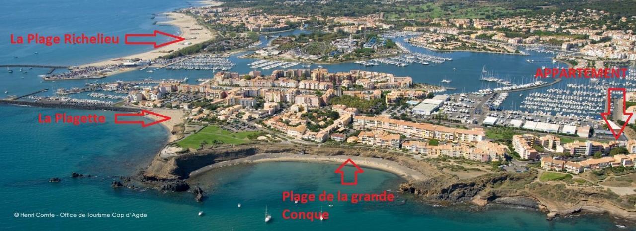 Cap D'Agde 300M Plage Du Mole,Vue Port,Parking,Lave Linge,Piscine Daire Dış mekan fotoğraf