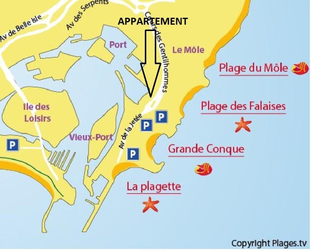 Cap D'Agde 300M Plage Du Mole,Vue Port,Parking,Lave Linge,Piscine Daire Dış mekan fotoğraf